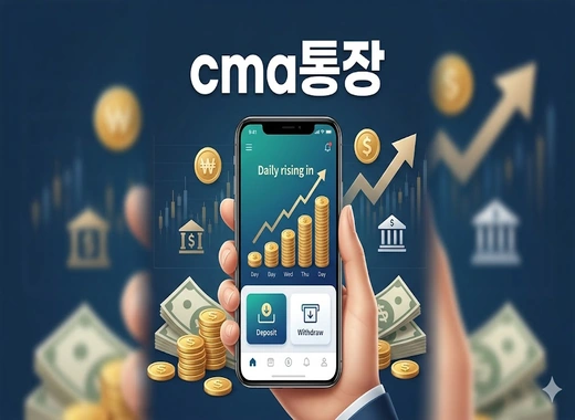 cma통장 금리비교와 개설방법을 설명하는 금융 이미지