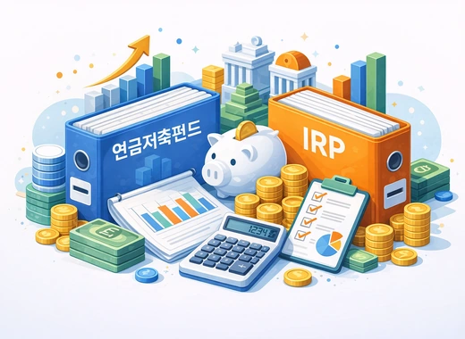 연금저축펀드 irp 차이를 비교하는 연금계좌 안내 이미지