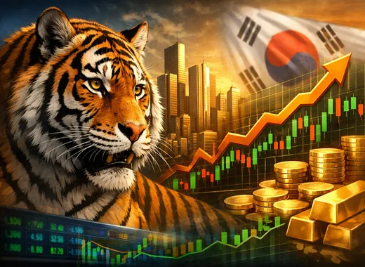 TIGER 200 ETF 분위기를 표현한 호랑이 콘셉트의 투자 이미지
